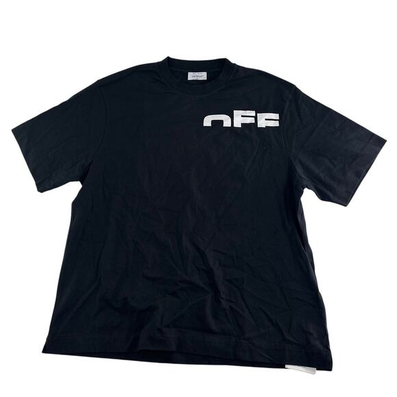 Off-White Men's Black Off Split T-Shirt Size M - Picture 3 of 11